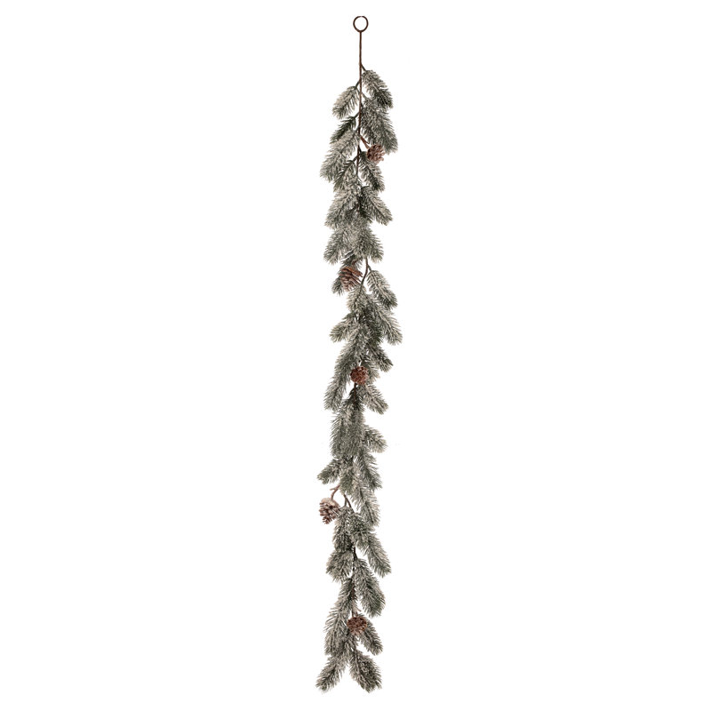 Guirlande 48 po en plastique New England Snowy Pinew / Cone