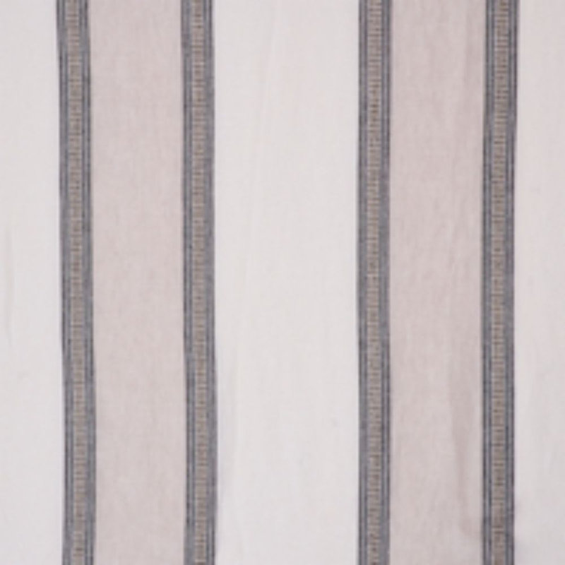 Senita Stripe Sheer Fabric, Brown/ Neutral