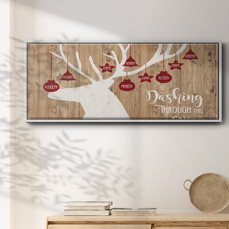 Dashing Through The Snow- Framed Canvas