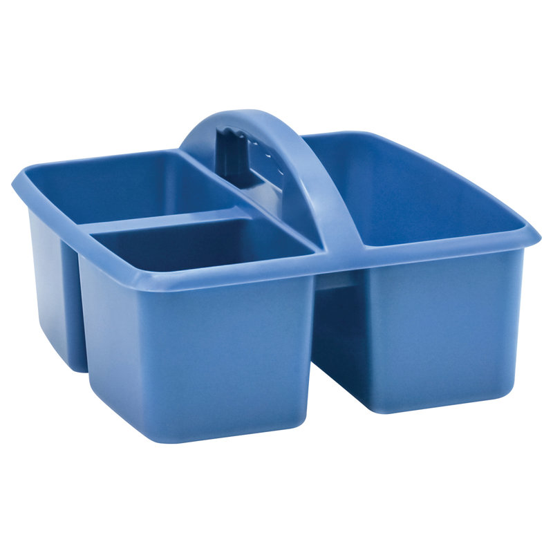Rebrilliant Plastic Decorative Bin, Slate Blue