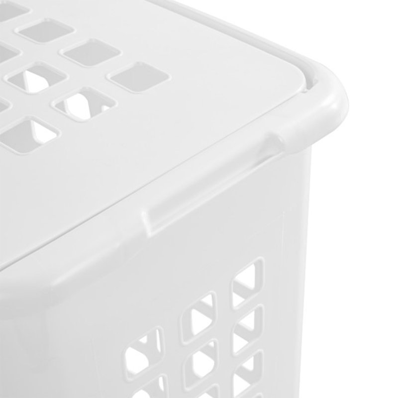 Sterilite Rectangular LiftTop Plastic Laundry Hamper Basket Bin w/ Lid, 4 Pack