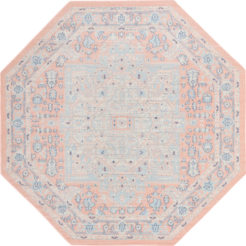 Leea Oriental Indoor Rug, Octagon 7' x 7'