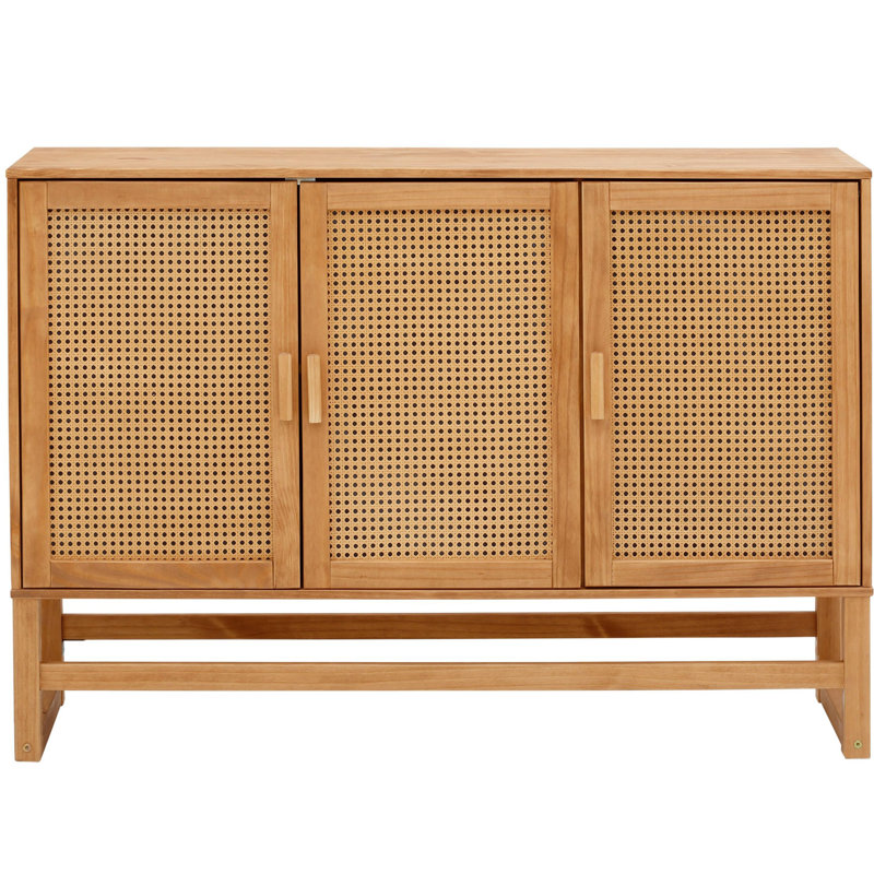 Divina 128cm Solid Wood Sideboard, Oak