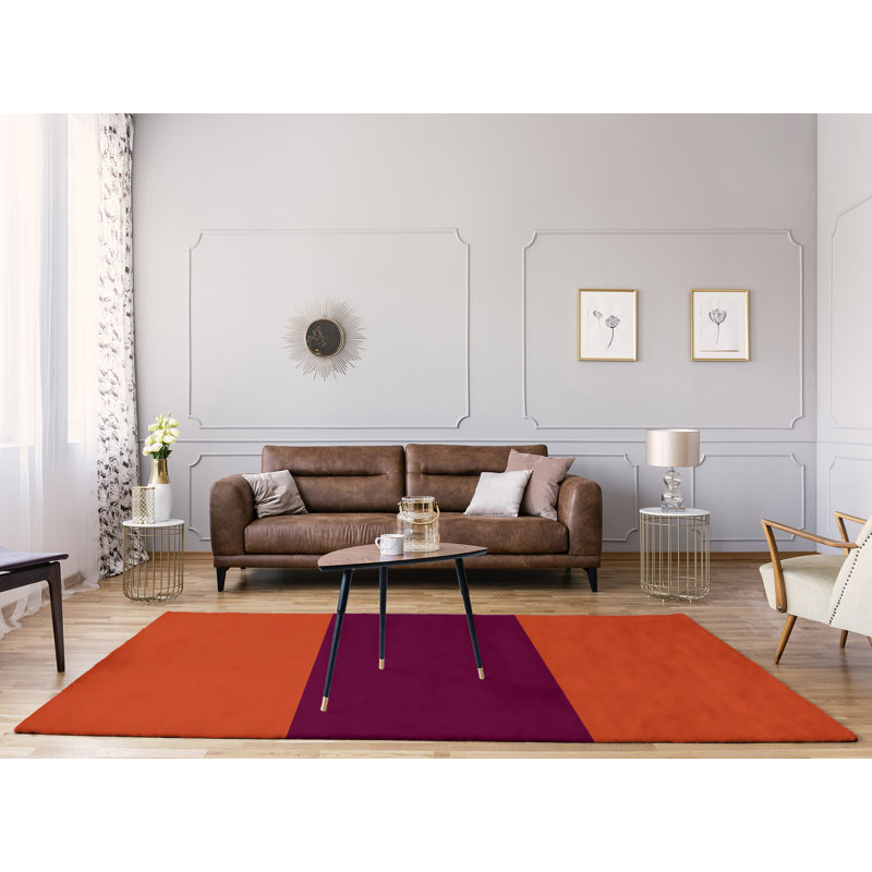 Tapis rose/orange, Rectangle 8 pi x 10 pi