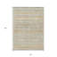 Tapis extérieur lavable rayé 10 pi x 14 pi sauge