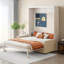 Lit escamotable double pleine grandeur avec coussin-293293788