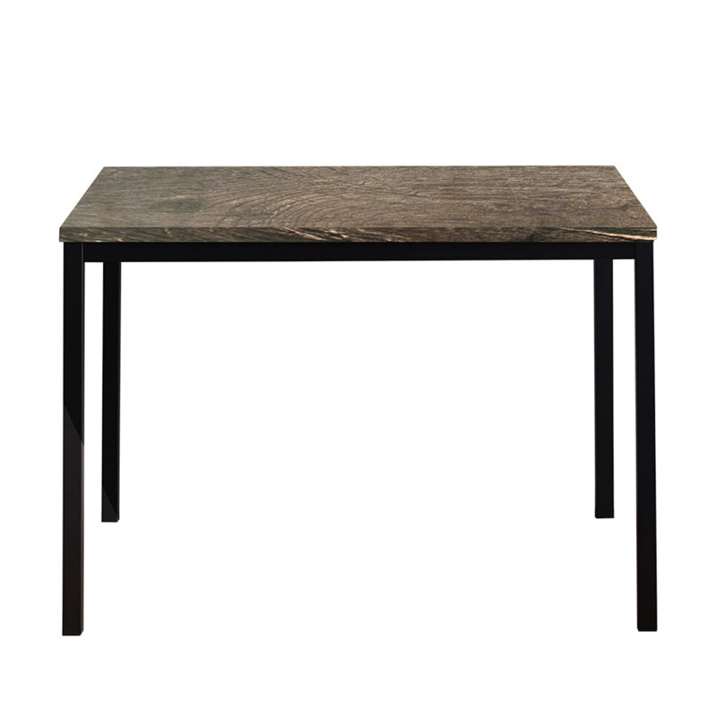 Bureau d'ordinateur contemporain en bois et métal noir et gris rustique Harry, Noir/gris