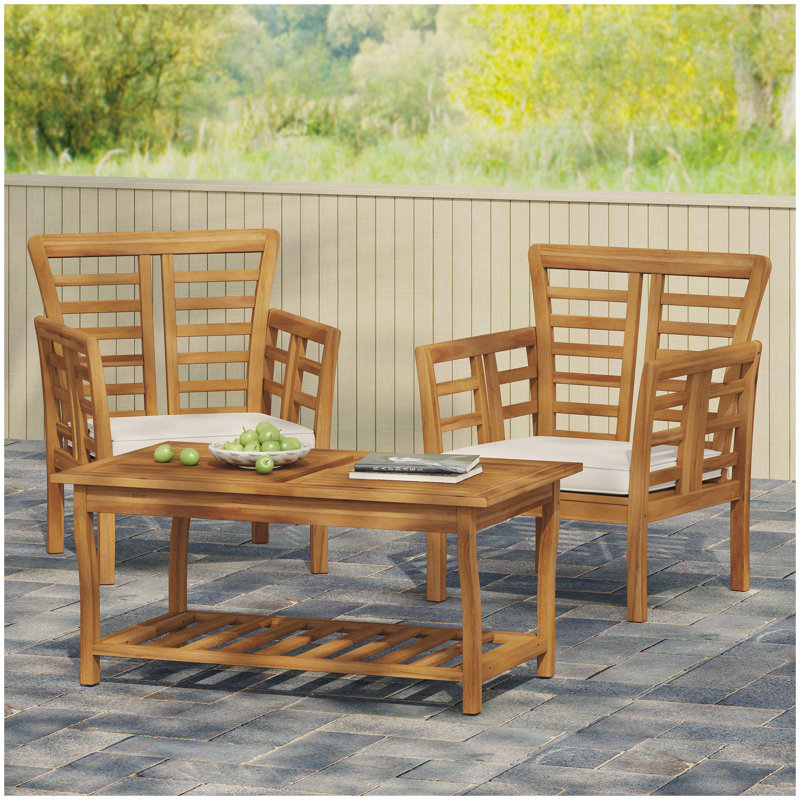 CAYDON 2 CLUB CHAIRS + TABLE