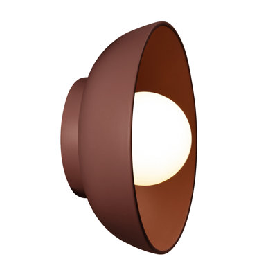 Rana Single Light Ceramic Dimmable Flush Mounted Sconce