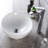 Dcolora 13'' White Ceramic Oval Bathroom Sink