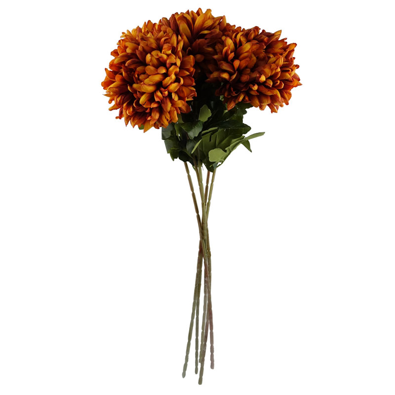 Plastic, Silk Artificial Arrangement, Orange