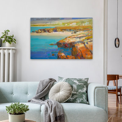 «Ocean Side Beache», art océanique, art côtier, art abstrait contemporain