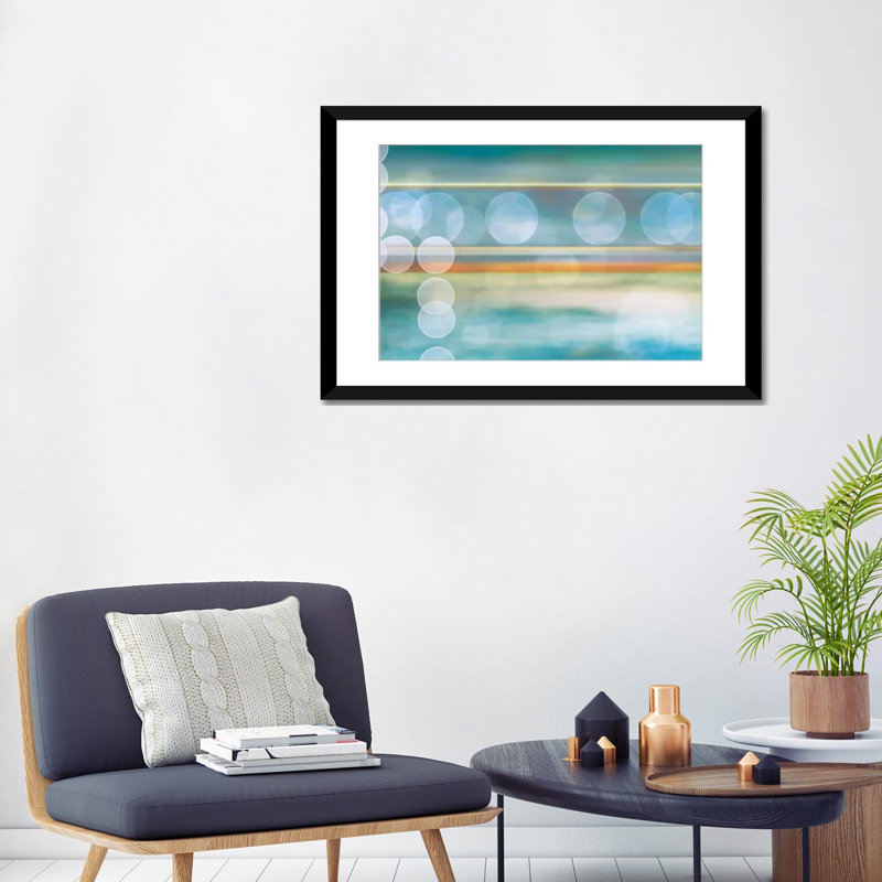 « bokehscape », reproduction d’impression sur toile tendue, H 24 po x l 32 po x P 1 po, Papier d'art encadré noir, Blanc