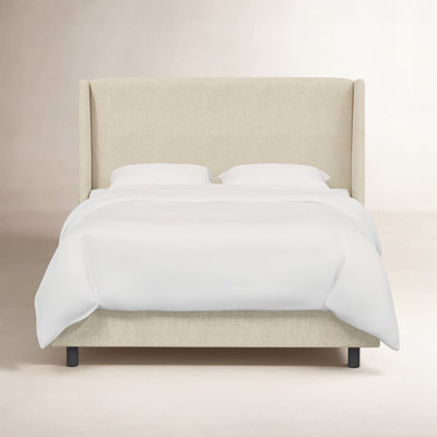 Bellfield Linen Wingback Bed