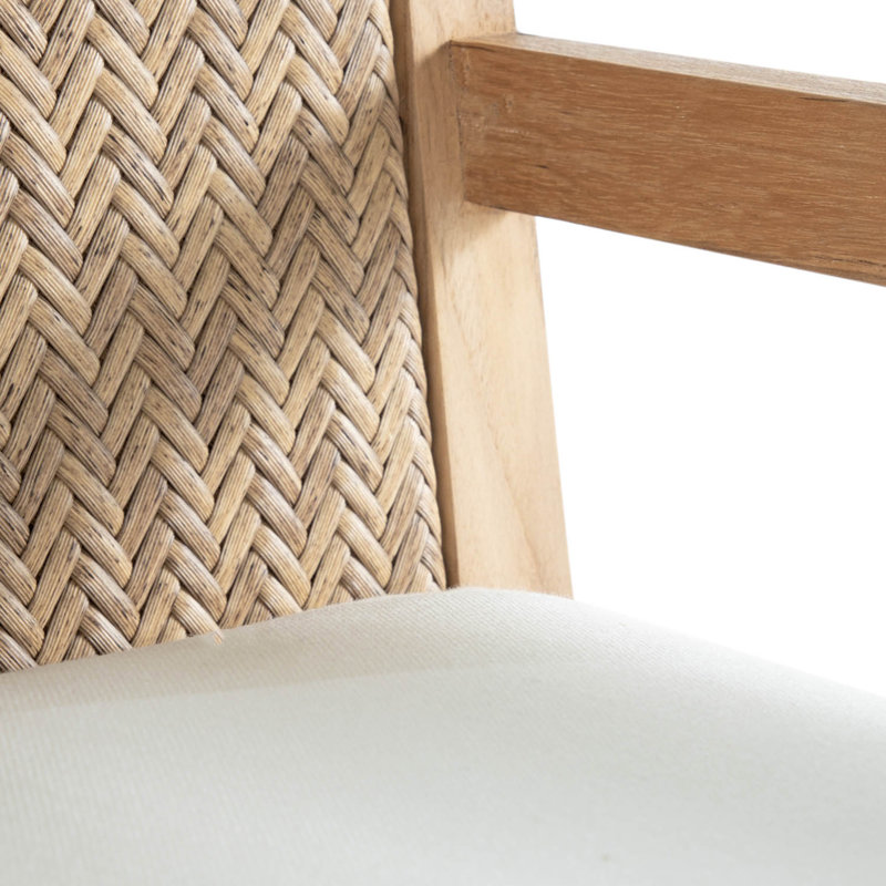 Chaise avec accoudoirs Savannah - Teck naturel