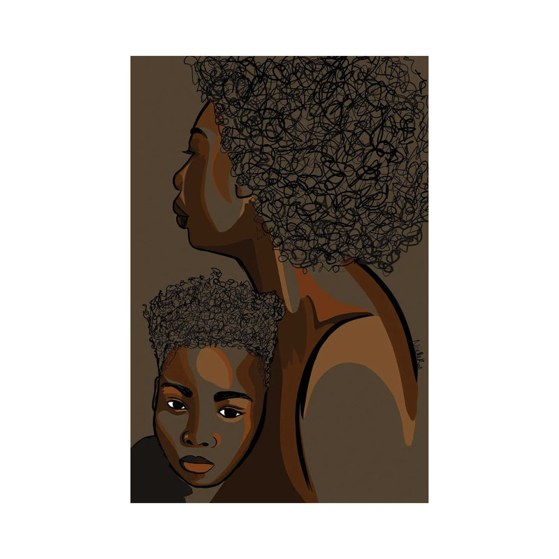 Mommy & Me VIII by NoelleRx - Wrapped Canvas Print, 20.32 cm H x 30.48 cm W