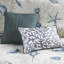 Édredon très grand bleu en coton - Motif assorti avec bourre pour détails décoratifs et détails de broderie