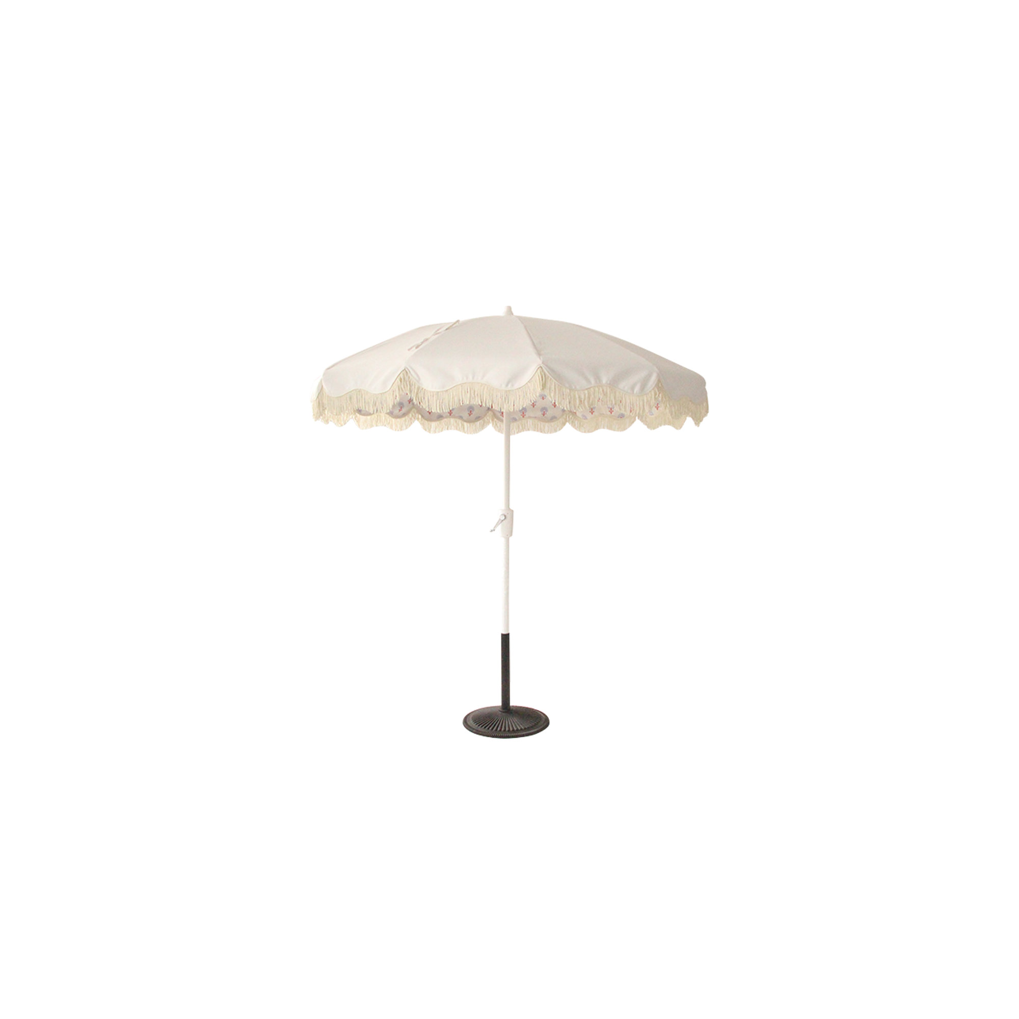 Lillie 7.5ft Garden Market Umbrella, White/Mira Bluebell