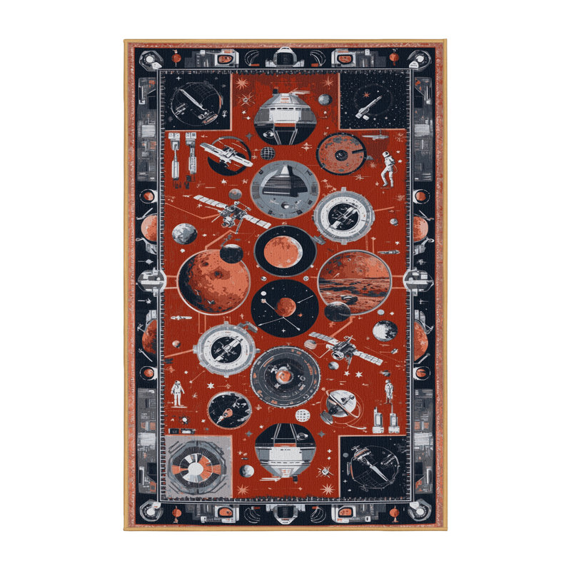 Tapis brun lavable à la machine, Rectangulaire 2 pi x 3 pi