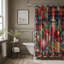 Rideau de douche 1 pièce Christmas Tartan-1219286176