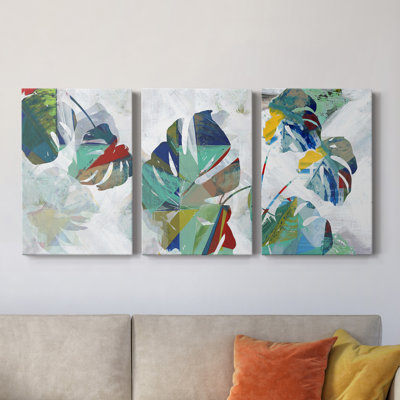 " Monstera VII " 3 - Pieces Painting Print