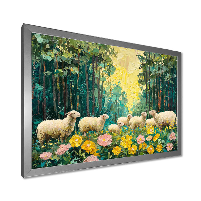 Art mural sur toile Drinda, Reproduction encadrée d'une seule photo, Argent argent, H 30 po x l 40 po