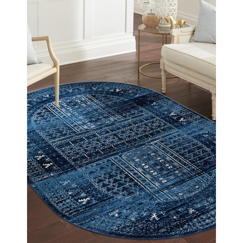 Angeliya Oriental Indoor Rug, Oval 5' x 8'