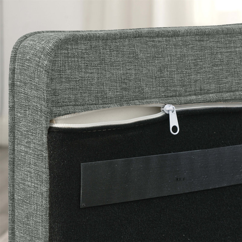 Élégant lit pour animaux de compagnie rectangulaire pour petits et moyens chiens, canapé-lit surélevé durable, canapé pour chien confortable, canapé pour chien en lin moderne et tendance