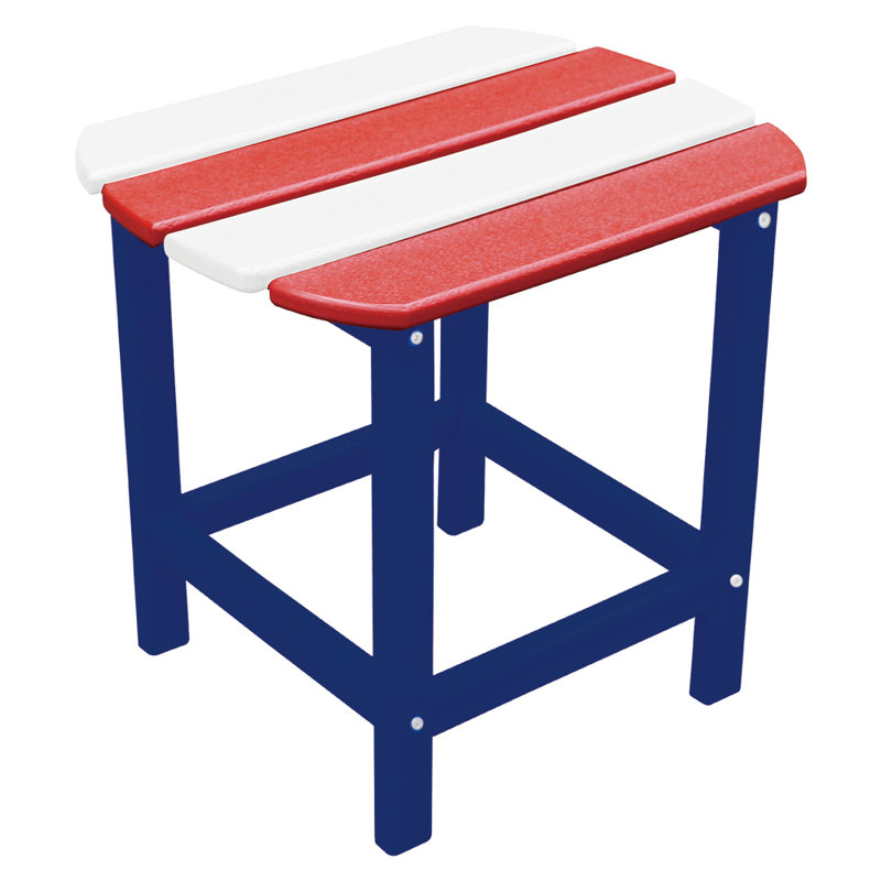 St Charles Square Outdoor Side Table , 15.00'' in. W in. D, Patriot/Blue