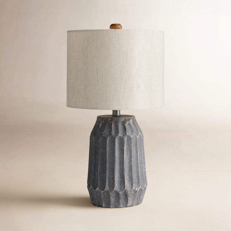 Lampe de table Delos Natural Ecomix, gris