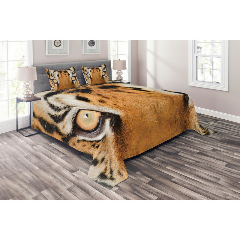 Eclectic Polyester Animal Print Coverlet