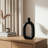 Ceramic Textured Cutout Vase, Oval-1746432321