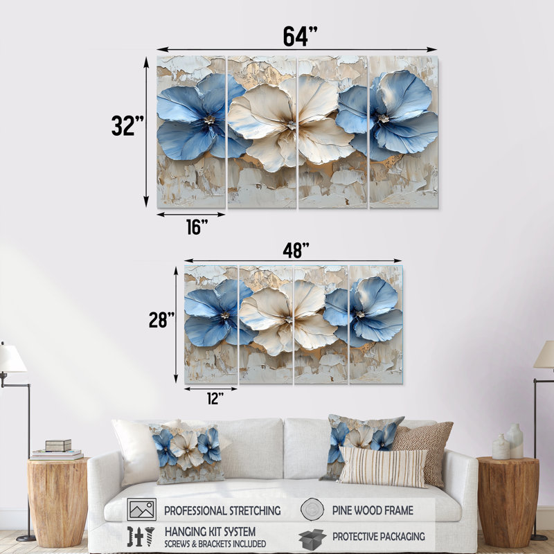 Hayworth - Art mural rhododendron - Art mural sur toile Trad, 4, H 28 po x l 48 po