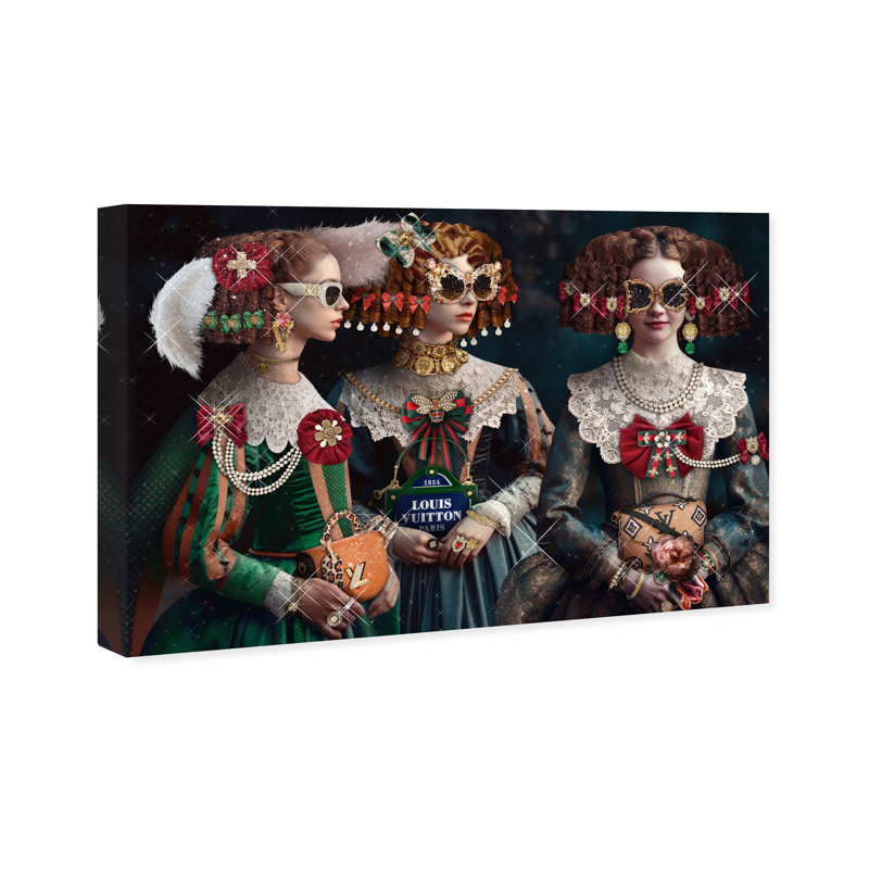 Trois sœurs glamour par Wynwood Studio, L 24 po x H 16 po x P 0,8 po
