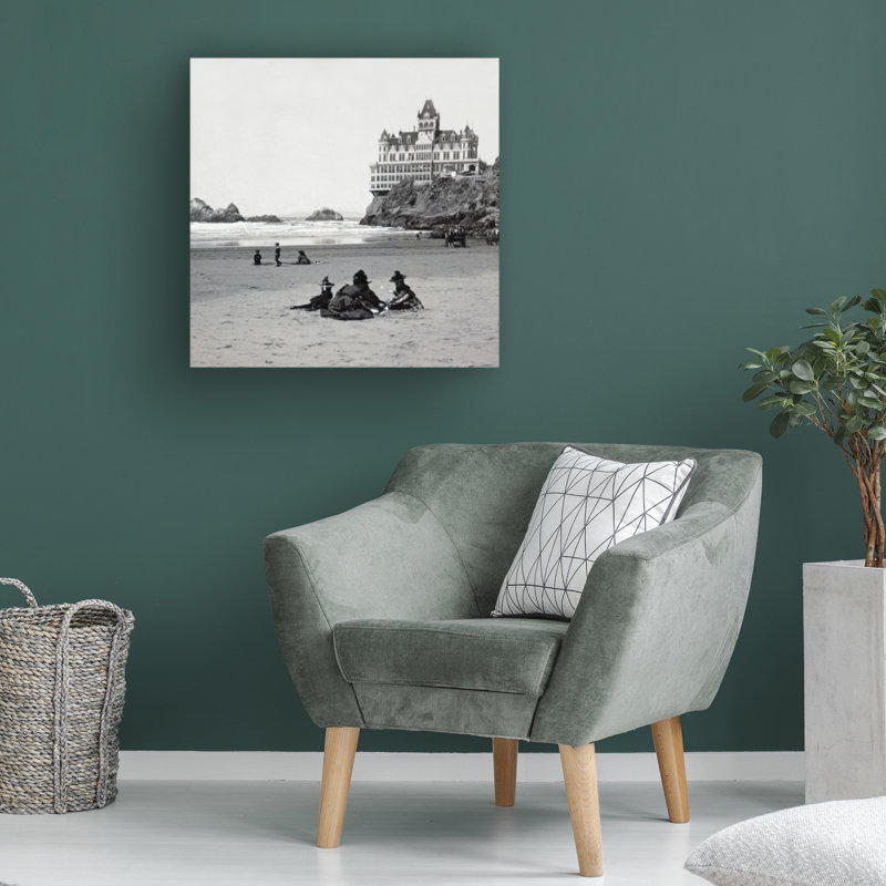 Cliff House I - Photographie sur toile tendue, H 14 po x l 14 po x P 2 po