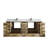 Malibu 84'' Double Bathroom Vanity with Top-76007449