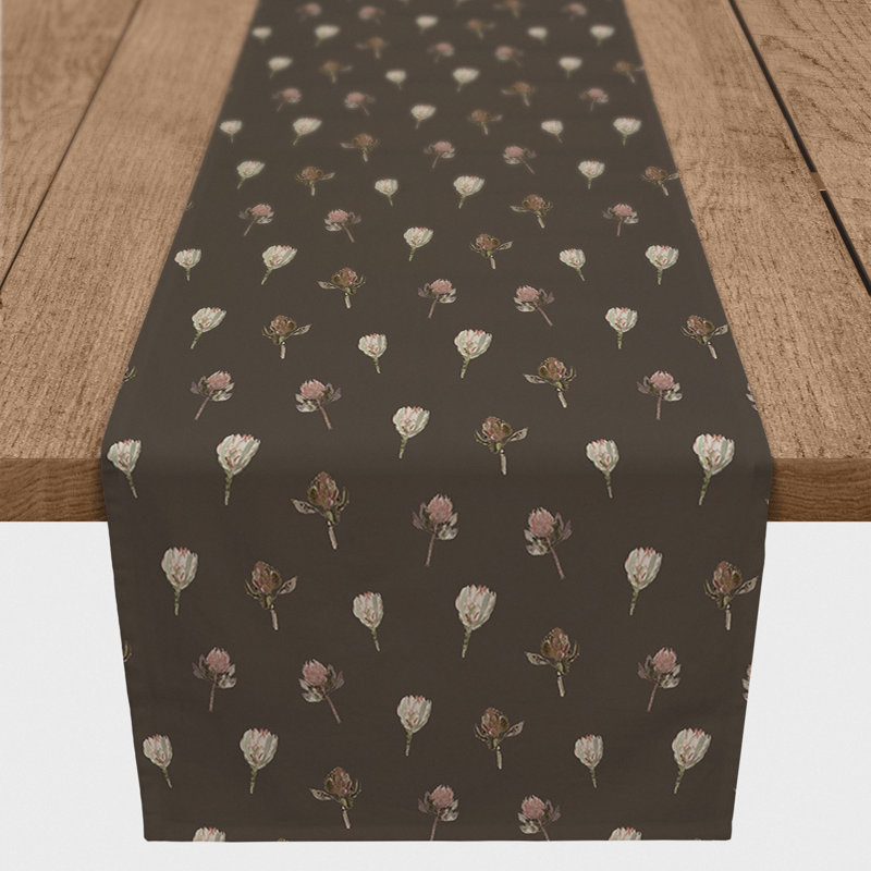 Chemin de table rectangulaire, 72 po x 16 po, Gris anthracite