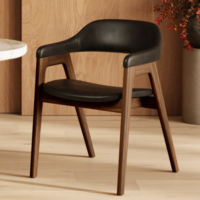 Chaise en cuir véritable 