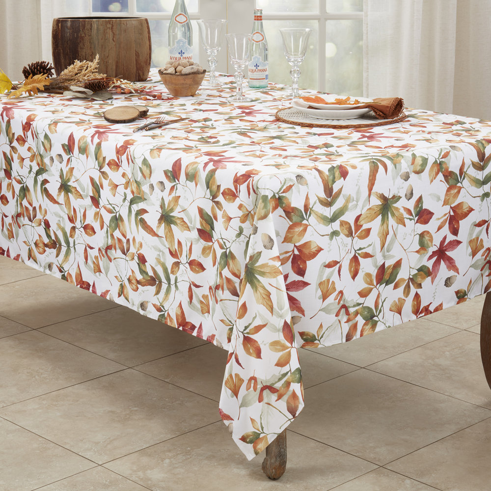Lilburn Floral Thanksgiving Tablecloth, 70" x 120"