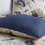 Lit simple / simple TG - courtepointe en microfibre bleue avec motifs de coquillages réversibles pour corail et coquillages-124755013