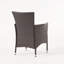 Ensemble repas 7 pièces avec coussins en bois d'acacia / osier Benambra