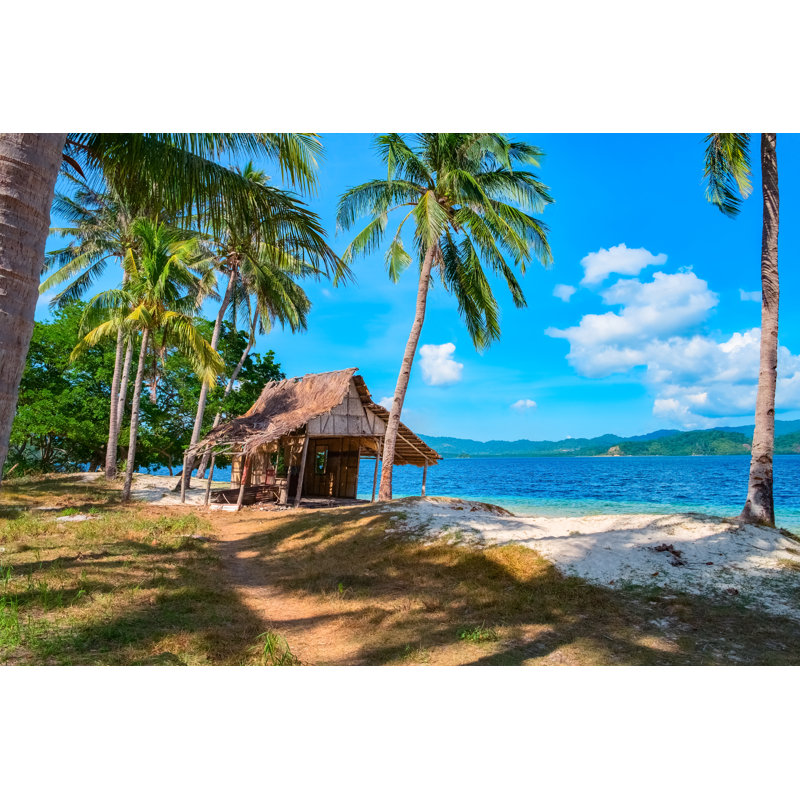 «Tiya Tropical Island Landscape» sur toile par 12Ee12, H 24 po x l 36 po