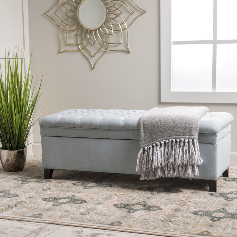 Blue Fabric For Organizing Your Space - 50" D X 20.5" W 18.3" H Tidy And Home Organized, Light Blue