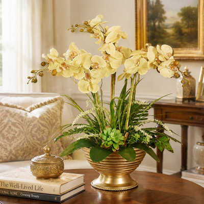 Faux Silk Orchid Arrangement