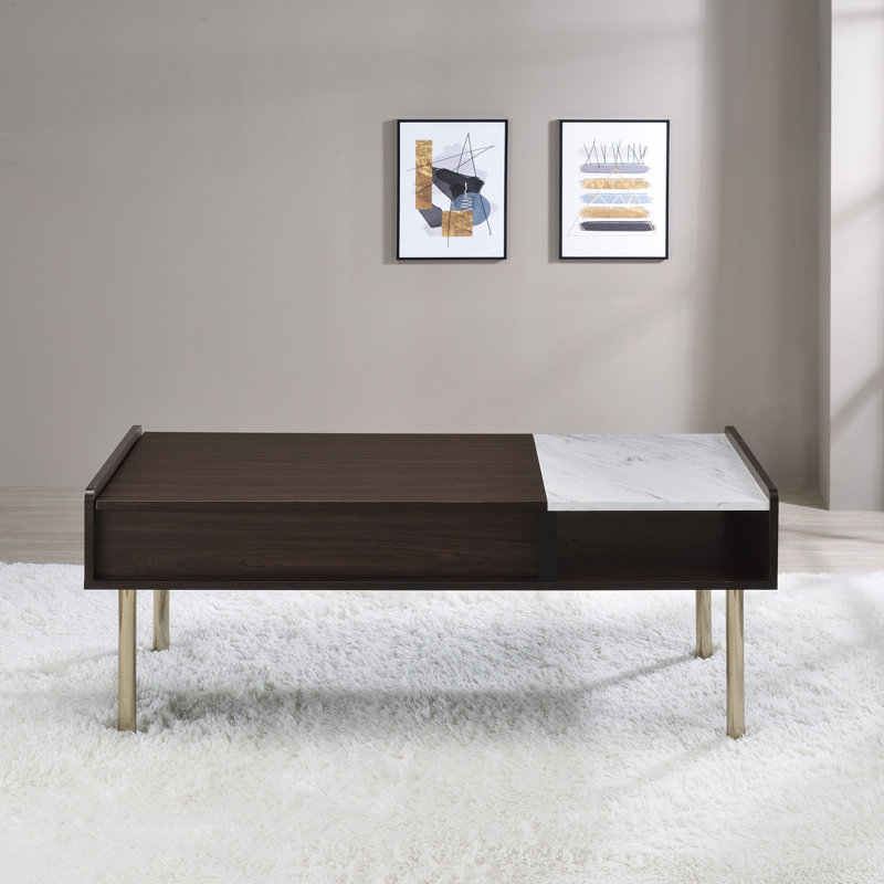 Table basse à plateau relevable