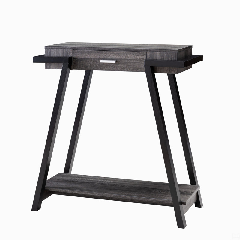 Table de couloir moderne avec tiroir et tablette inférieure