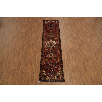 Elegant Hand-Knotted Traditional Runner Rug 3x13