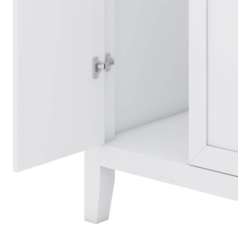Meuble-lavabo simple 36 po avec tiroirs pratiques, Blanc