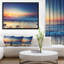 «Beautiful Sunrise over Blue Sea», reproduction de photo sur toile tendue-26692290