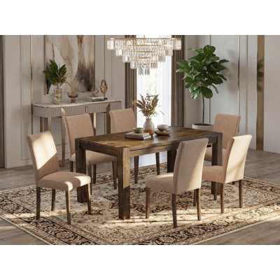 Ensemble de table de salle à manger 7 pièces 7 pièces Modernes